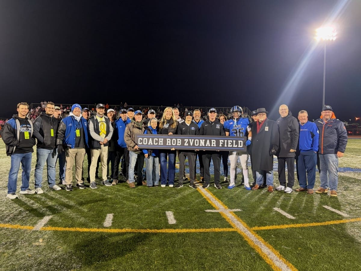 Lincoln-Way East Dedicates Football Field To Coach Zvonar