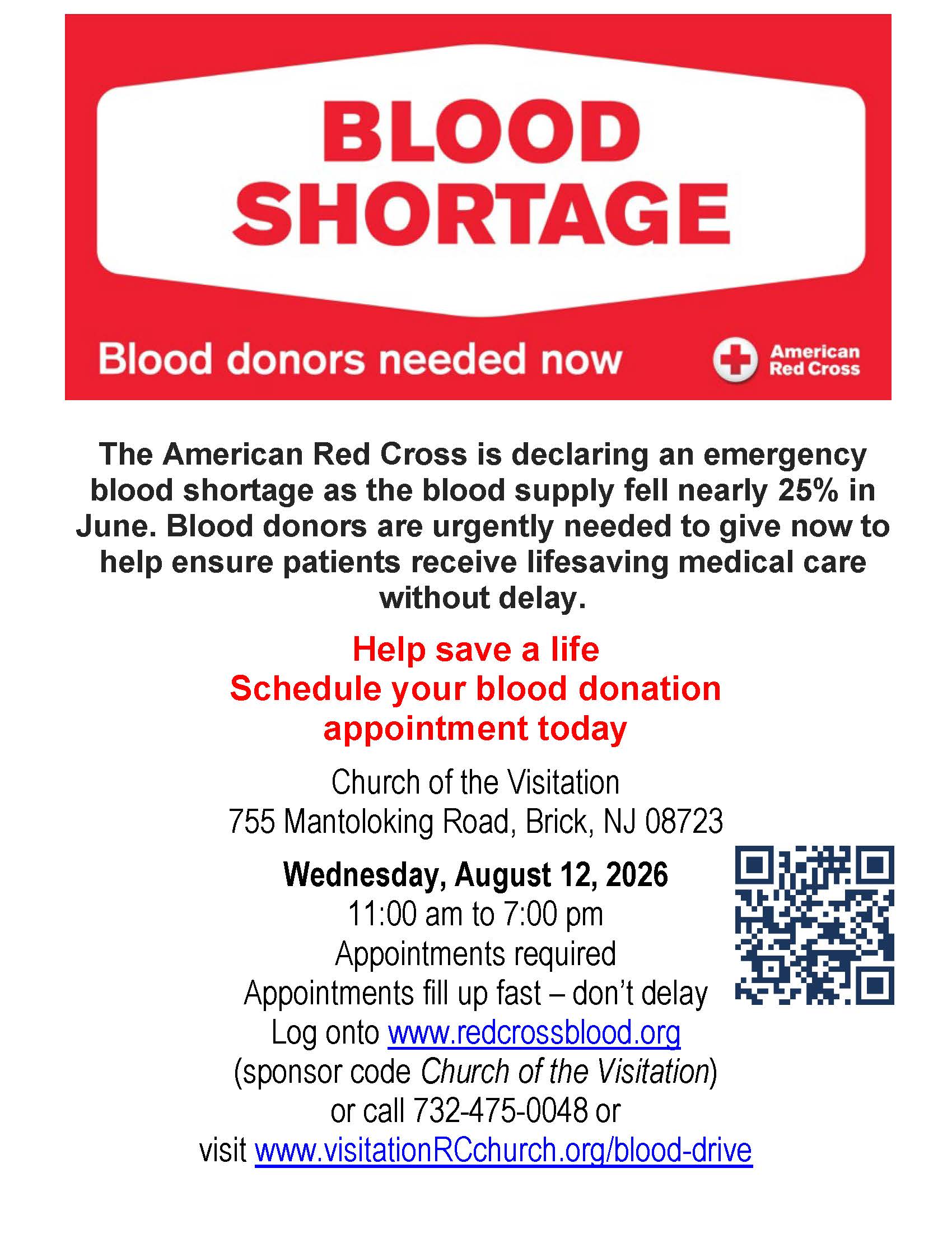 Red Cross Blood Drive
