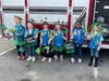 Morristown Area Girl Scout Daisy Troop 98306 celebrates at the 2022 Morristown St. Patrick's Day parade.