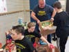 The  kids at Pennypack Elementary School had a food drive that supported the Lehman food pantry.