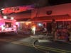 A fire that reportedly started in an attic space affected three businesses in downtown Huntersville Tuesday evening.