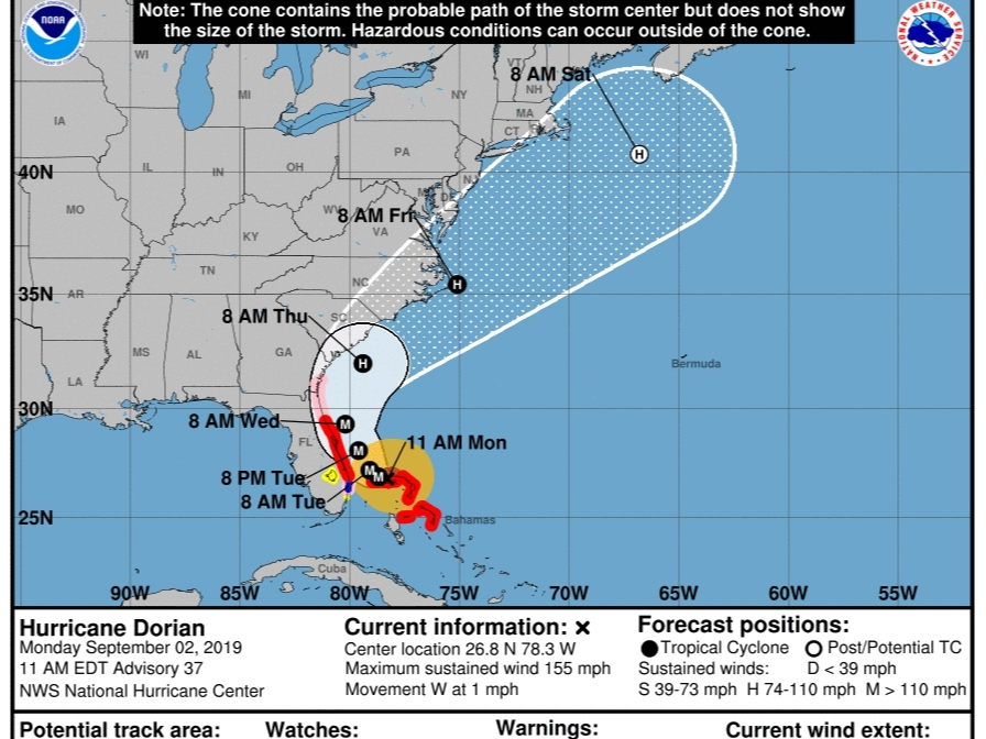 Tourists were told by the National Park Service to leave Cape Lookout islands off the coast of Beaufort, NC ahead of Hurricane Dorian.
