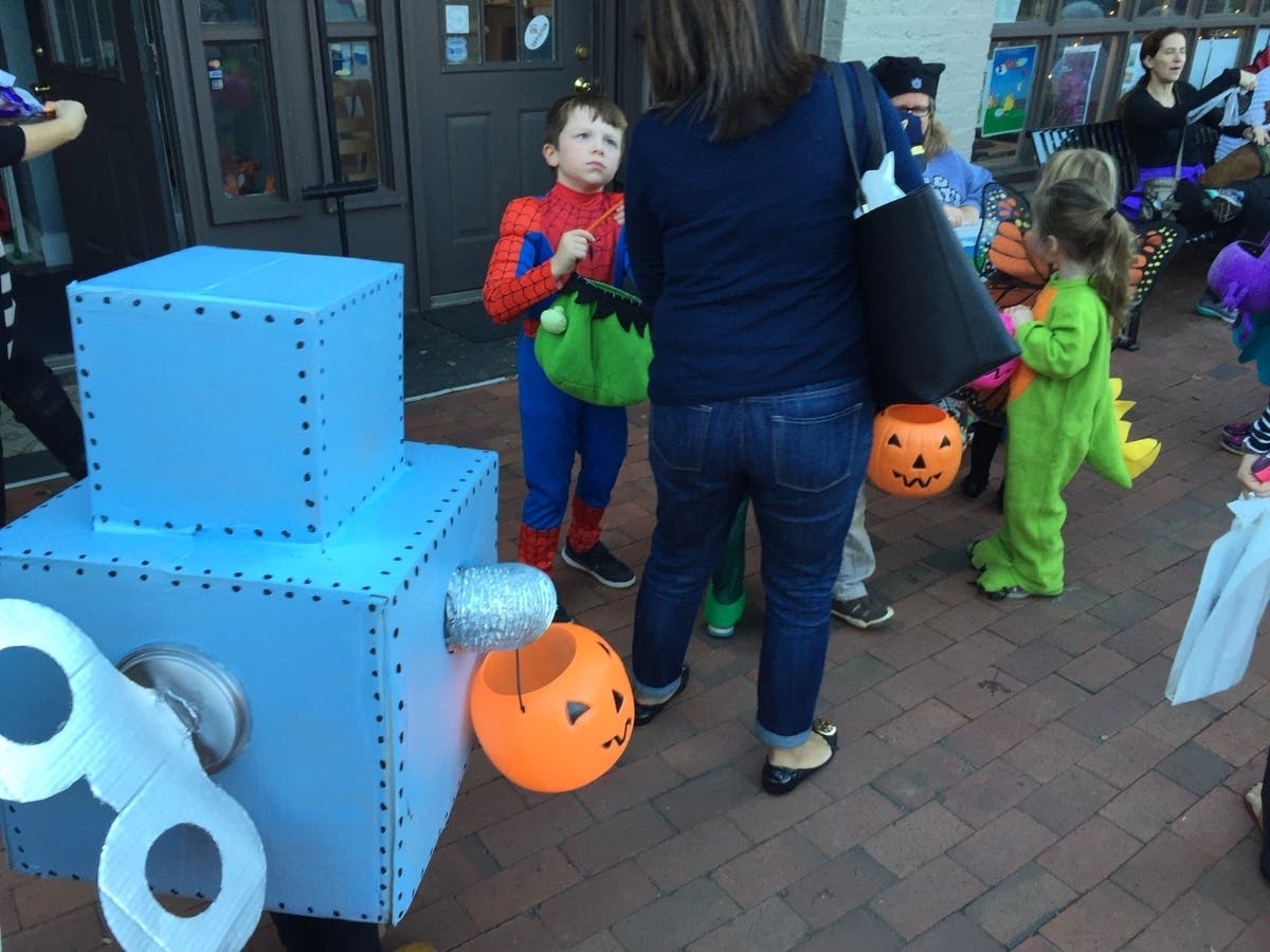Each year, hundreds of kids descend upon Main Street in Davidson for the annual parade of costumes.