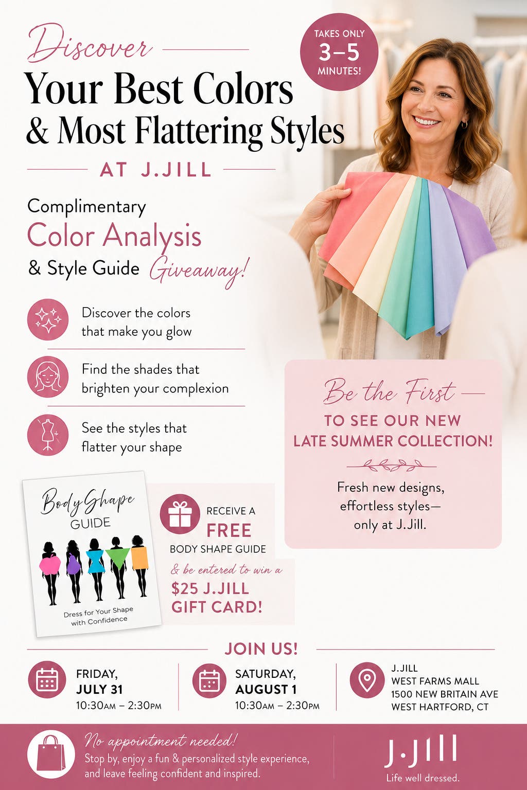 Complimentary Color Analysis & Style Guide Giveaway at J.Jill