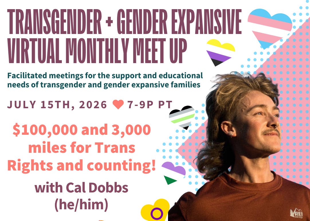 PFLAG Support: $100,000 & 3,000 miles for Trans Rights and counting!