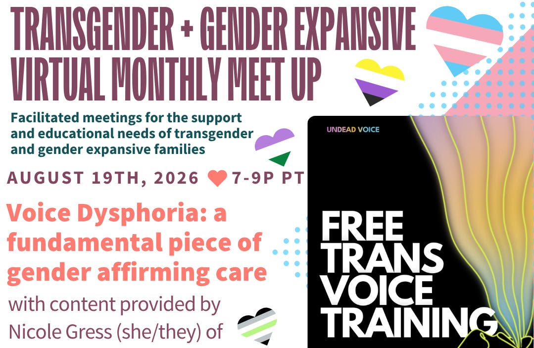 PFLAG Transgender + Gender Expansive Support: Voice Dysphoria