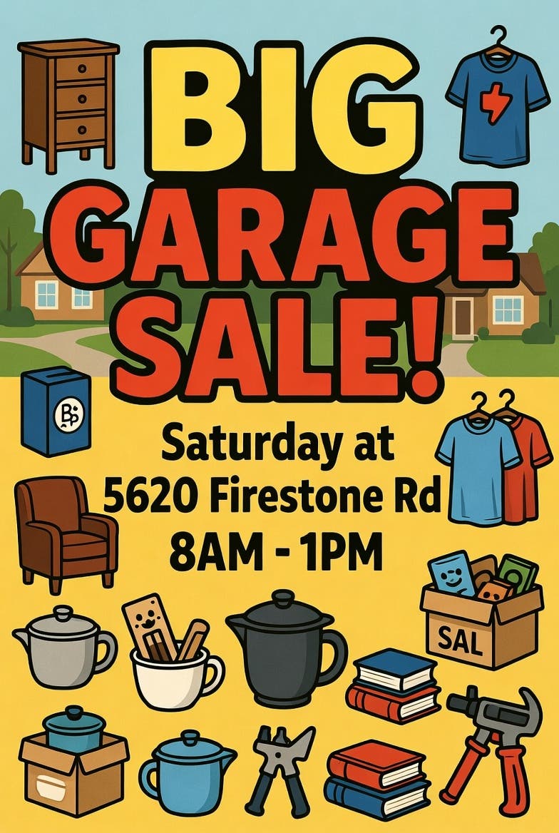 Garage Sale 6/20 8AM-1PM Livermore