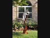 Bryant Tubbs of Ypsilanti, MI, creates large-scale free-standing sculptures combine industrial materials with hand-painted finishes and organic forms.