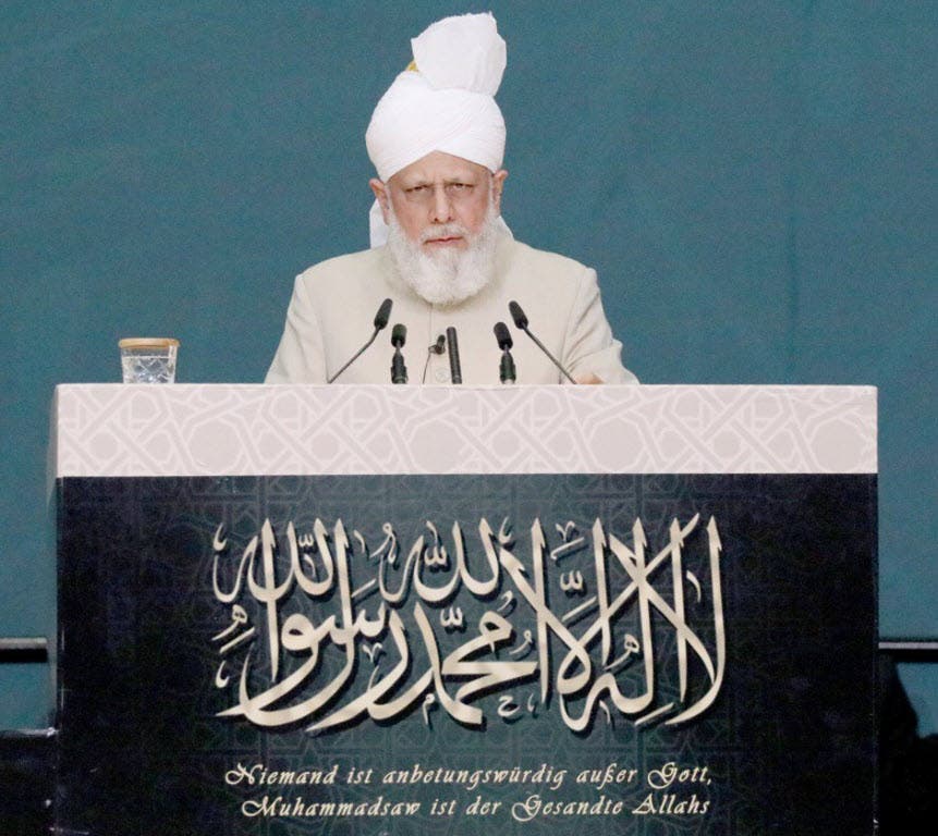 His Holiness, Hazrat Mirza Masroor Ahmad, the Worldwide Head of the Ahmadiyya Muslim Community His Holiness, Hazrat Mirza Masroor Ahmad, the Worldwide Head of the Ahmadiyya Muslim Community