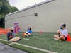Rob Sayer, Heather Blank and Jen Lathrop prepare for TMC Outdoor Class
