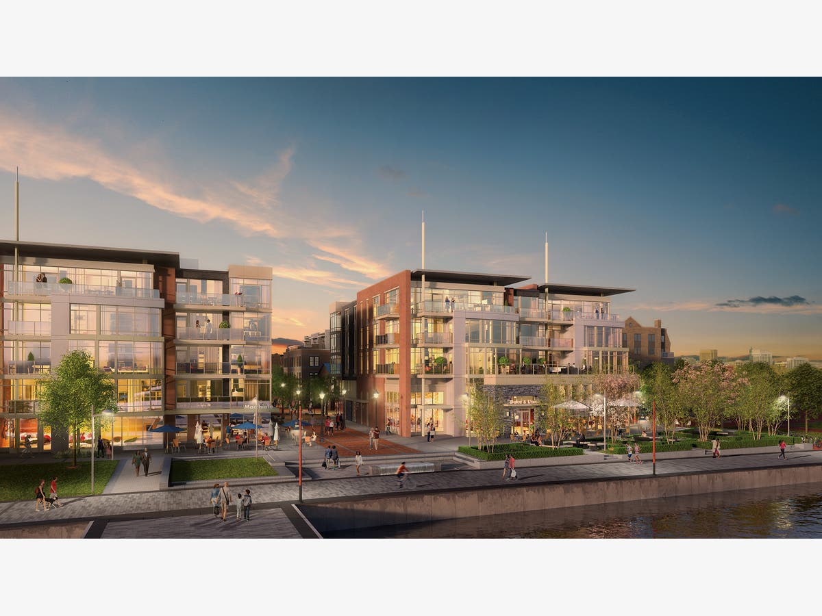 The Robinson Landing development will have townhouses, condos and restaurants when completed.
