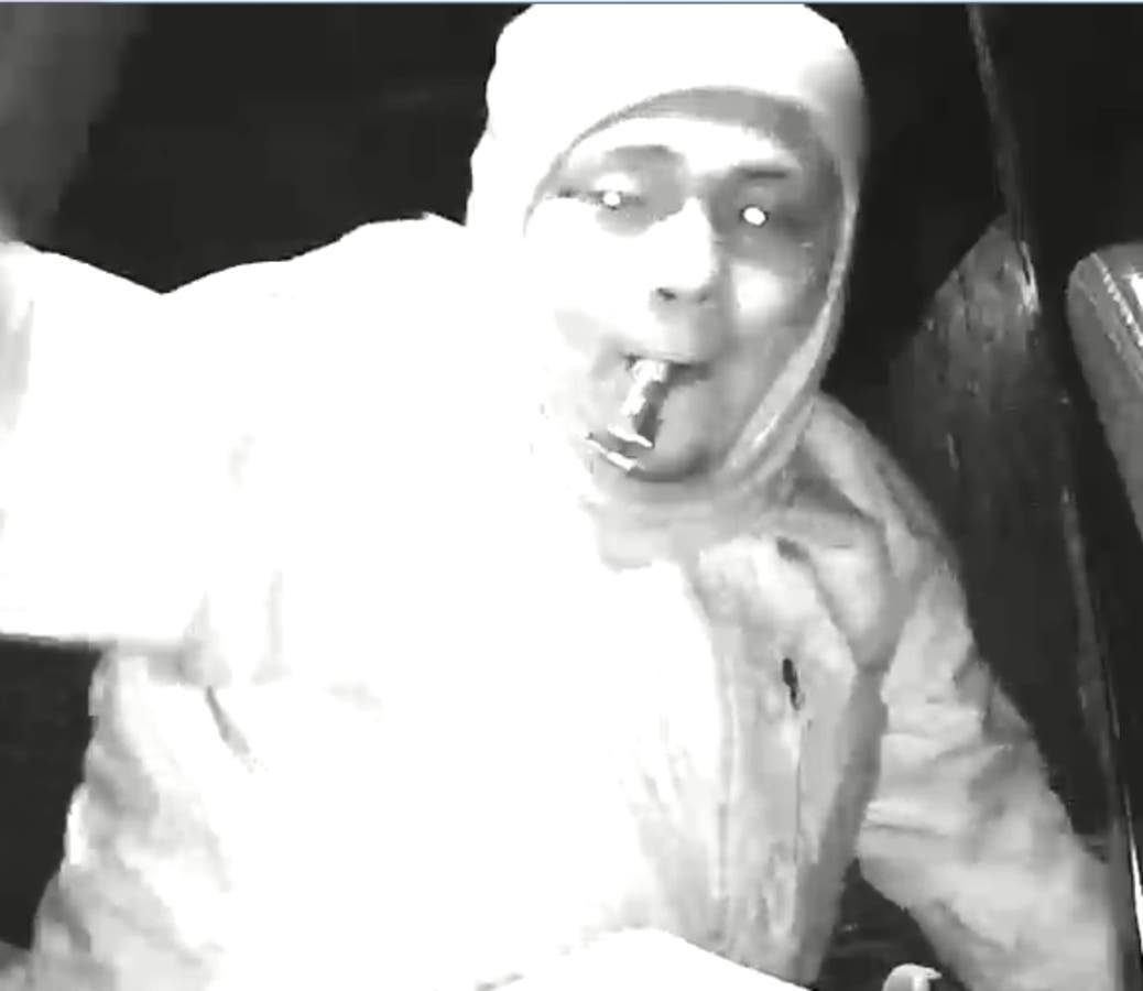 Two suspects are sought for breaking into the same van in January and March.