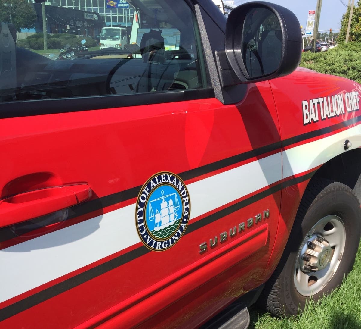 A fire broke out on an apartment balcony on East Reed Avenue on April 24 in Alexandria.
