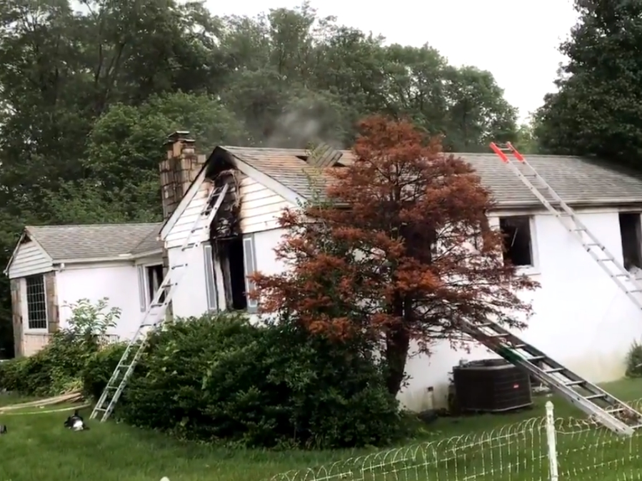 No residents or firefighters were injured when a fire broke out at an Annandale home.