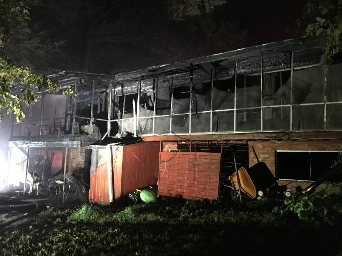 Fireworks that had been thrown out started a fire at an Annandale home overnight on July 5.