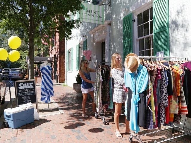 The 2019 Alexandria Sidewalk Sale will be held on a weekend in August. 
