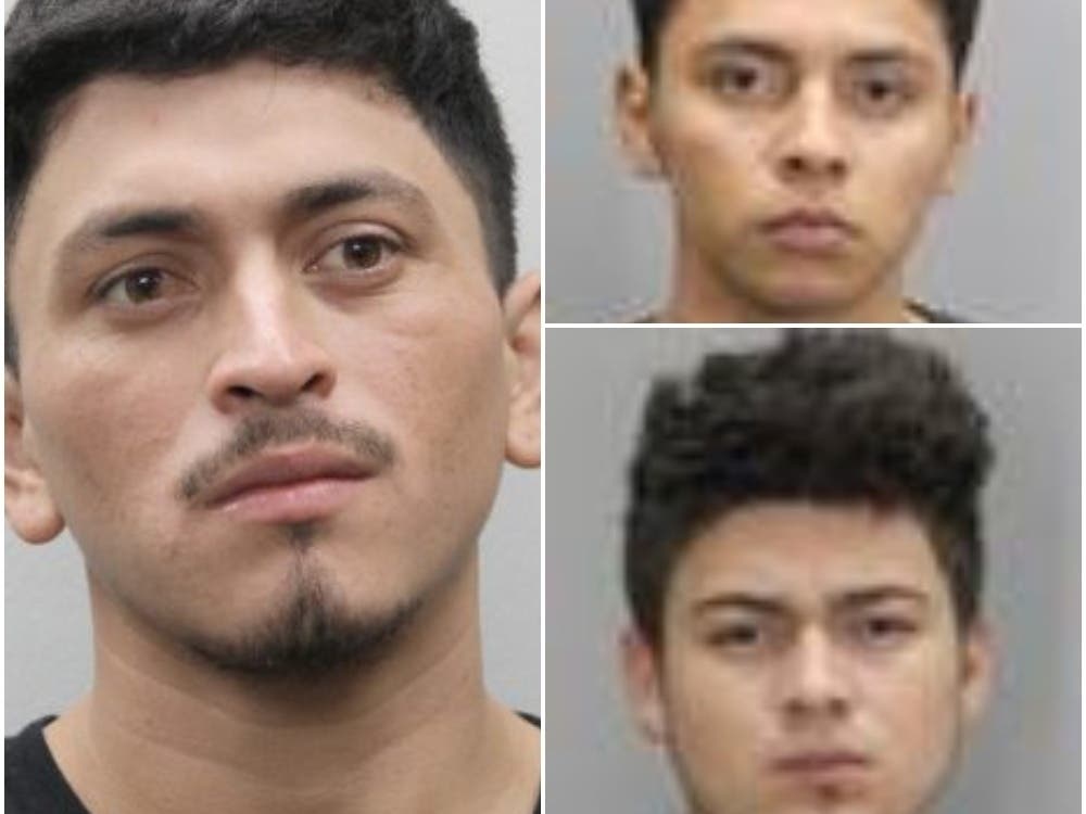 Armando Dagoberto Reyes Reyes (left), Cesar Antonio Ochoa Carillo (right top) and Doroteo E. Diaz Martinez were charged in relation to a juvenile's death and burial in North Hill Park.