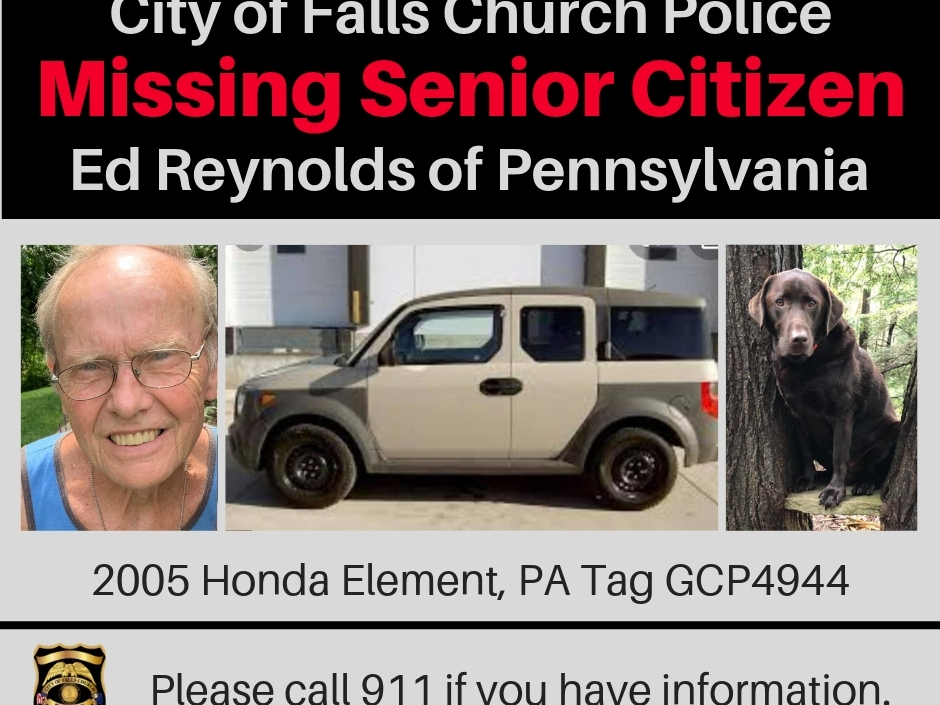 A missing man with Alzheimer's was last seen in Falls Church on Friday, Sept. 6.