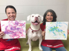 "Artist-in-residence" Rico is available to be adopted from the Animal Welfare League of Alexandria.