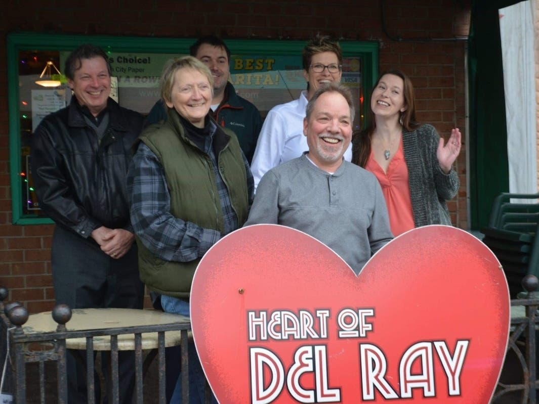 Taqueria Poblano owner Jeff Wallingford was given the Heart of Del Ray award in 2019.