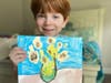 Kindergartener Easton Jennett made artwork inspired by Van Gogh’s "Sunflowers."