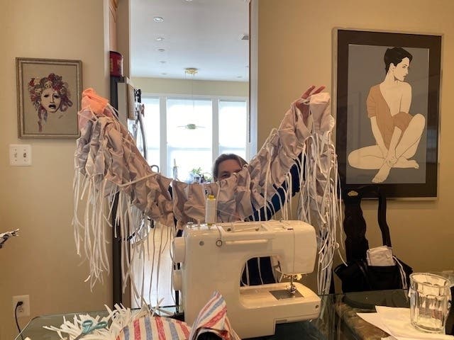 Trosseau, an independently-owned lingerie store in Vienna, is making and donating handmade masks.