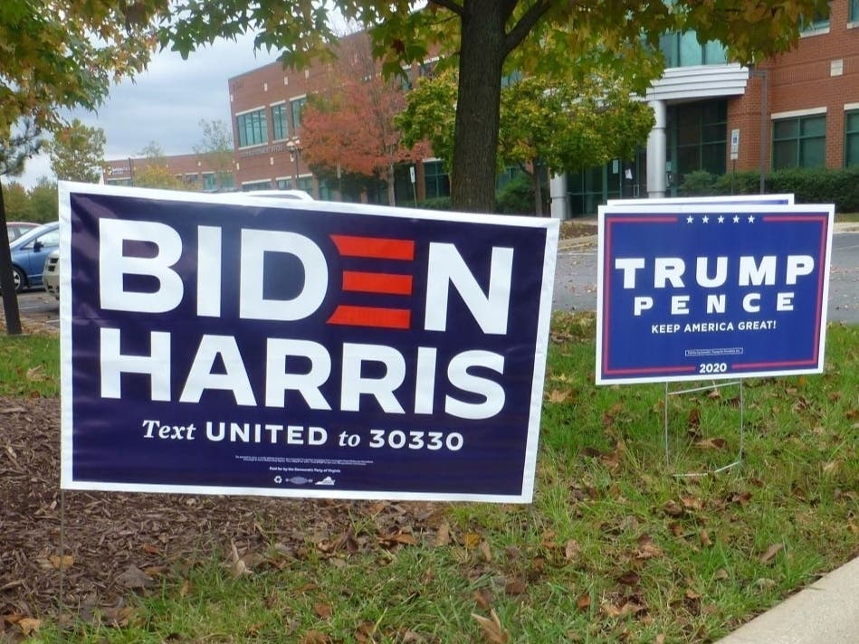 President Donald Trump and former Vice President Joe Biden will seek to win Virginia's 13 delegates.