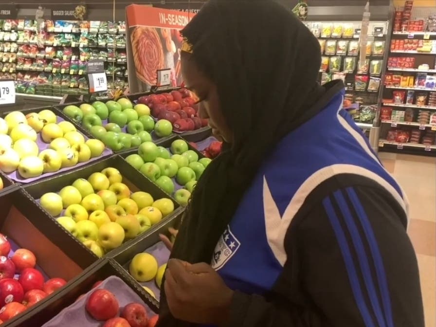 Miriam Sesay performs in the short film "Connections" by Annandale High School.