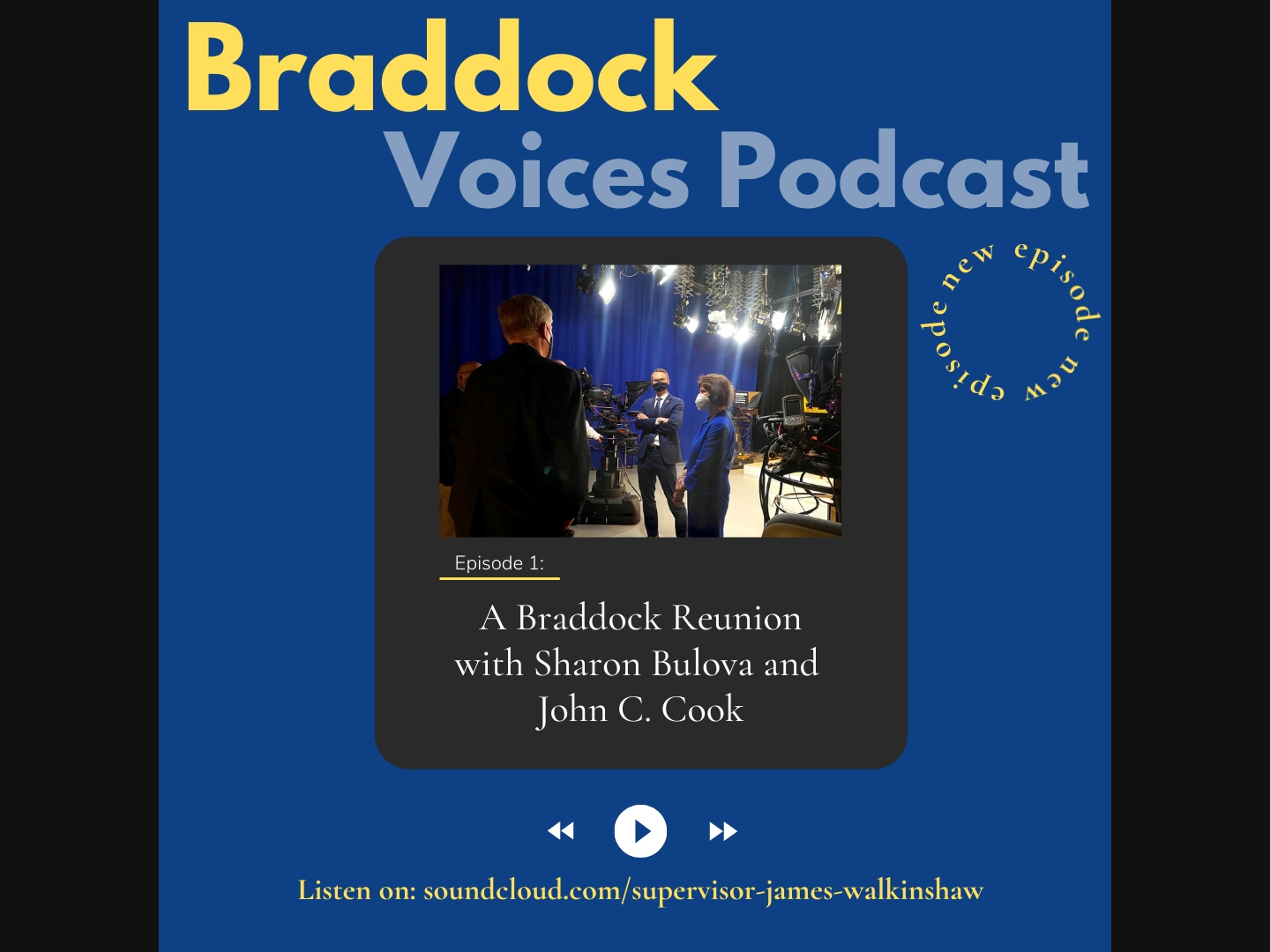Supervisor James Walkinshaw is introducing the Braddock Voices podcast on Thursday, Jan. 28. 
