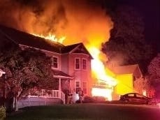 Firefighters encountered a heavy fire at a home in Burke on Sunday, May 2. 