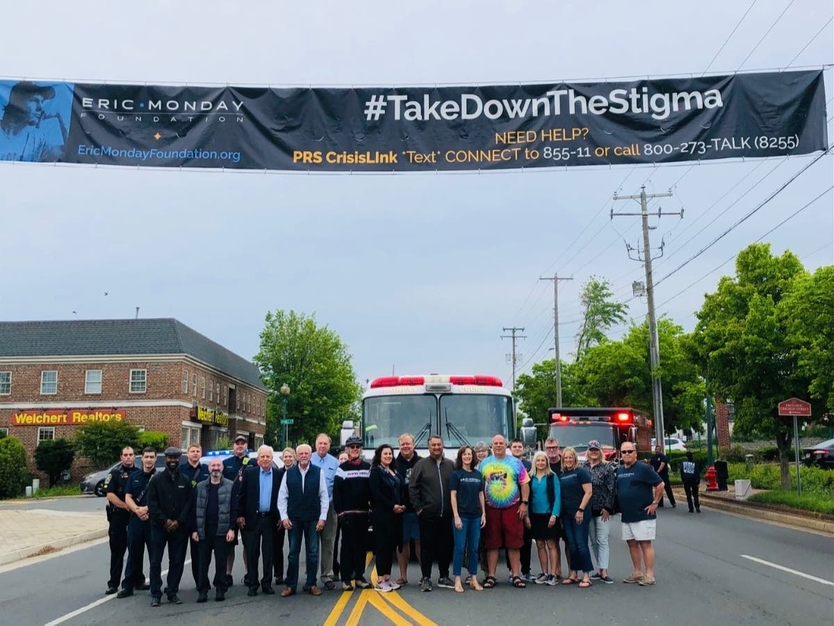 A walking challenge and #TakeDowntheStigma banner are ways the Eric Monday Foundation is honoring Mental Health Awareness Month in May. 