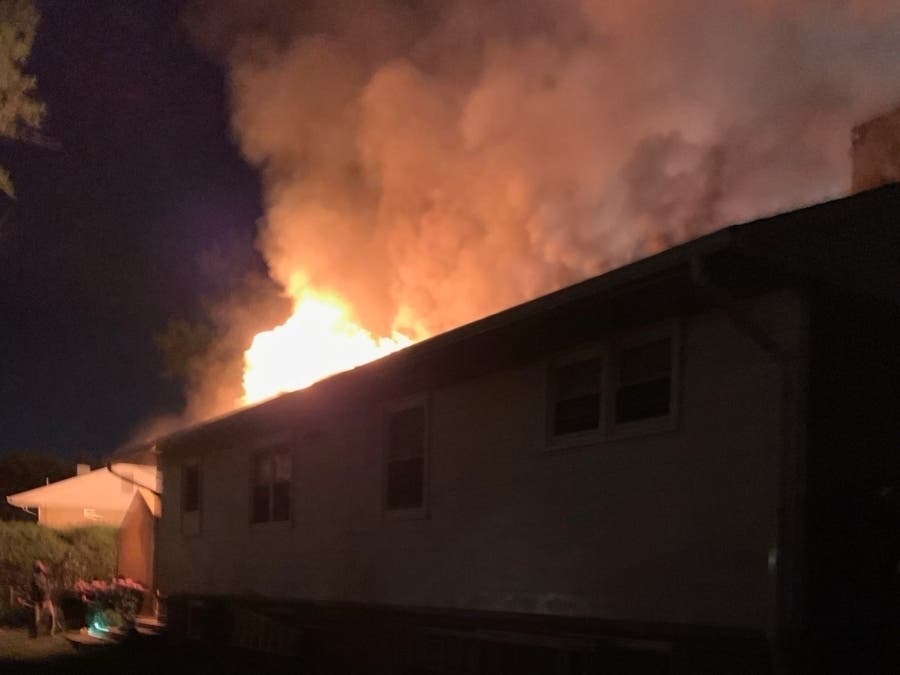 Two residents went to the hospital for an evaluation after a Hybla Valley house fire on Saturday, May 22.