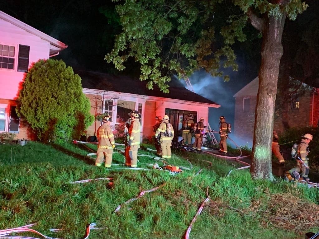 A lightning strike resulted in a house fire in Tysons on Wednesday, May 26.