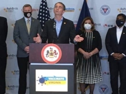 Gov. Ralph Northam said state employees will have to show proof of full COVID-19 vaccination by Sept. 1.