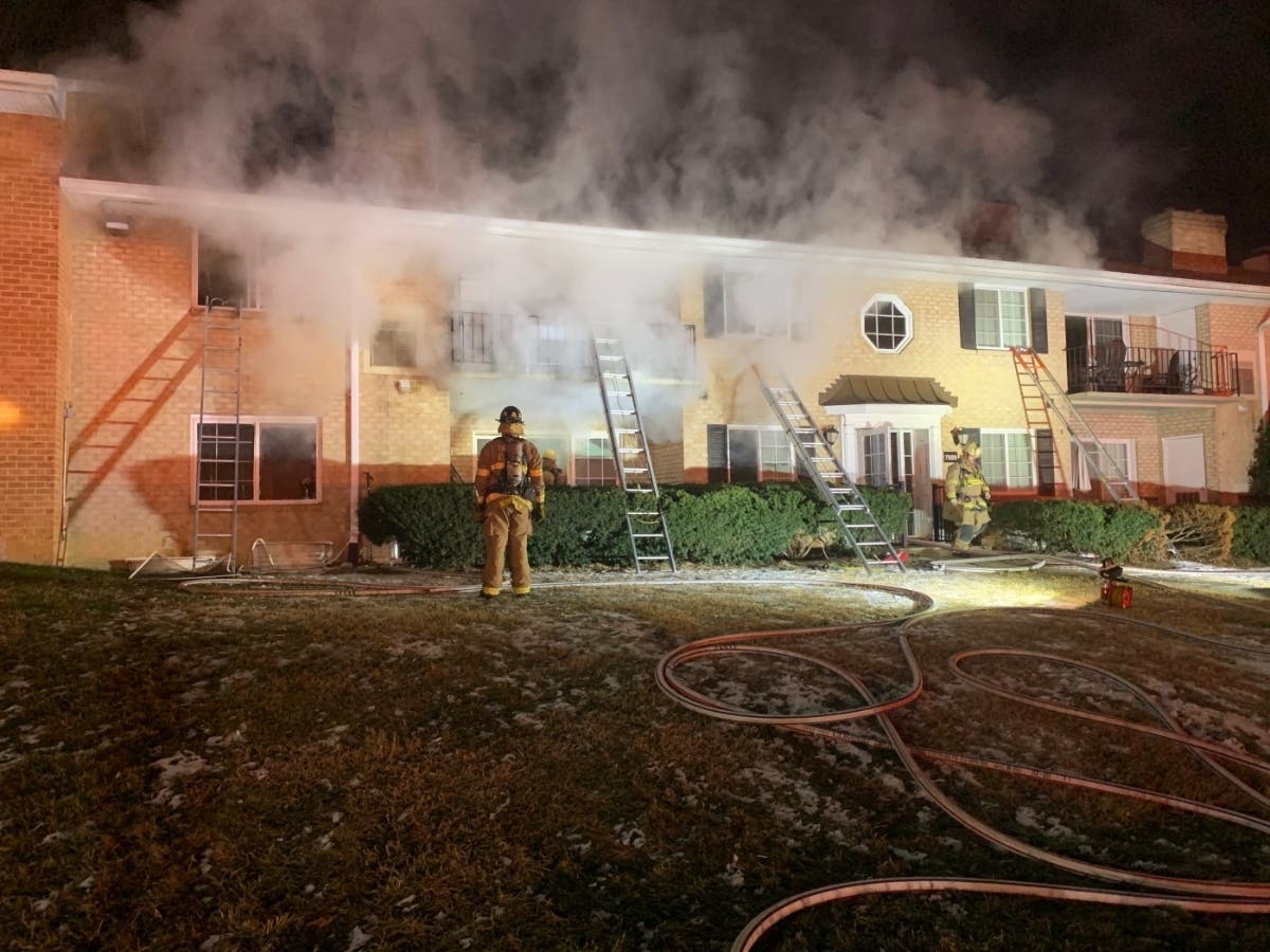A fire in Hybla Valley displaced 64 apartment residents on Tuesday, Feb. 1. 