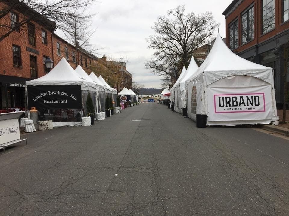 On Tuesday, Alexandria City Council will consider permit fees for parklets, on-street parking used by businesses for dining or retail. 