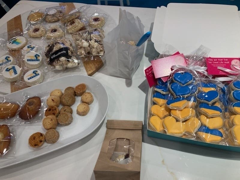 Local Bakers Bake for Ukraine has raised $6,300 and is planning a silent auction to raise additional funds for Ukrainian relief. 