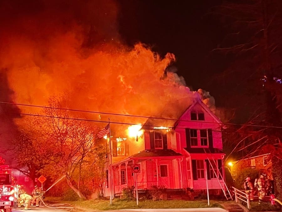 One person was injured in a Vienna house fire Saturday, according to Fairfax County Fire and Rescue. 