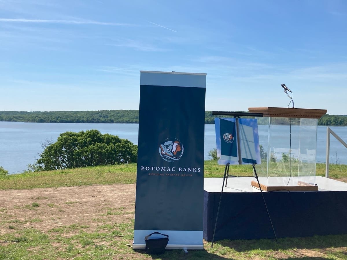 Potomac Banks is a new tourism initiative promoting attractions and businesses in southern Fairfax County. Pictured is the launch event at George Washington's Mount Vernon.