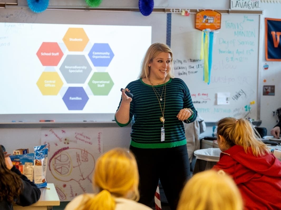 Kristen Haynor, a Madison High School graduate, is believed to be the first neurodiversity specialist in U.S. K-12 schools in the new FCPS role.