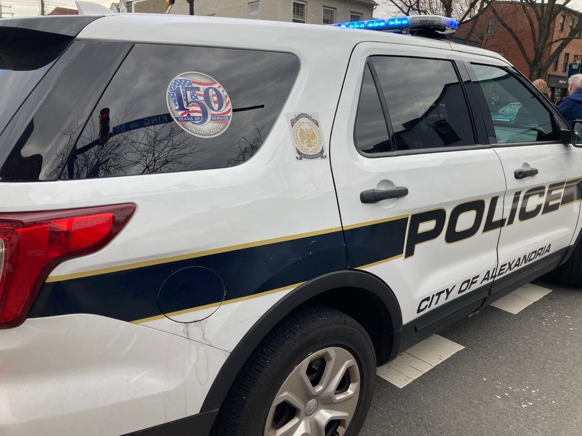 Alexandria Police are investigating a display of a pig wearing an "I Can't Breathe" shirt inside a police cruiser.