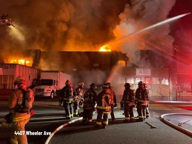 The warehouse fire in Alexandria caused $5 million in damages and resulted in the building being condemned. 