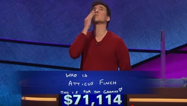 James Holzhauer dedicated his record-breaking win to his grandmother. 