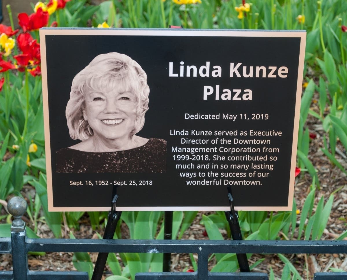 Linda Kunze spent 20 years of her life shaping the character of downtown Downers Grove. 