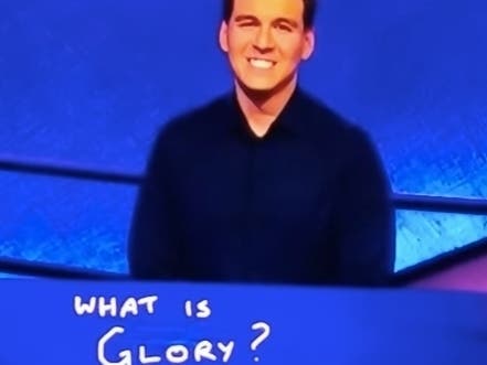 James Holzhauer won his 24th consecutive "Jeopardy!" game Tuesday. 