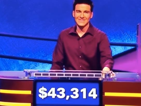 James Holzhauer may be one game away from making "Jeopardy!" history (again). 