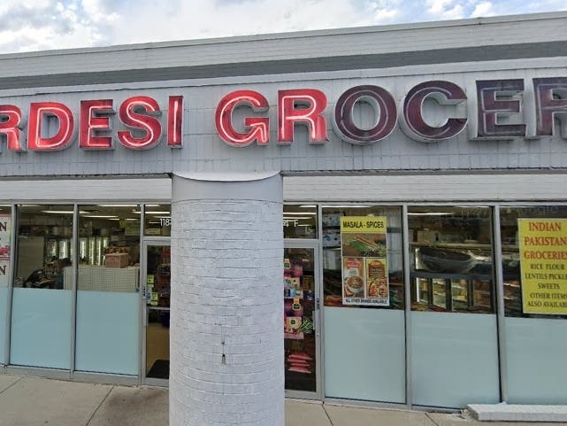 Two people were seen on security footage walking out of the store after the burglary.  