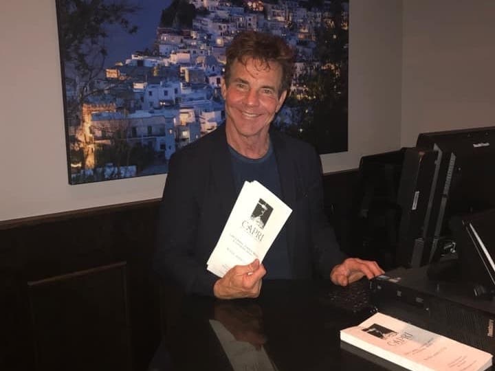 Dennis Quaid dines at Capri Restaurant in Downers Grove. 