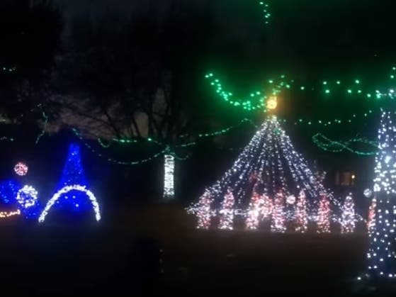 Matt Baker said more than 40,000 people visited the elaborate holiday lights display in 2018. 