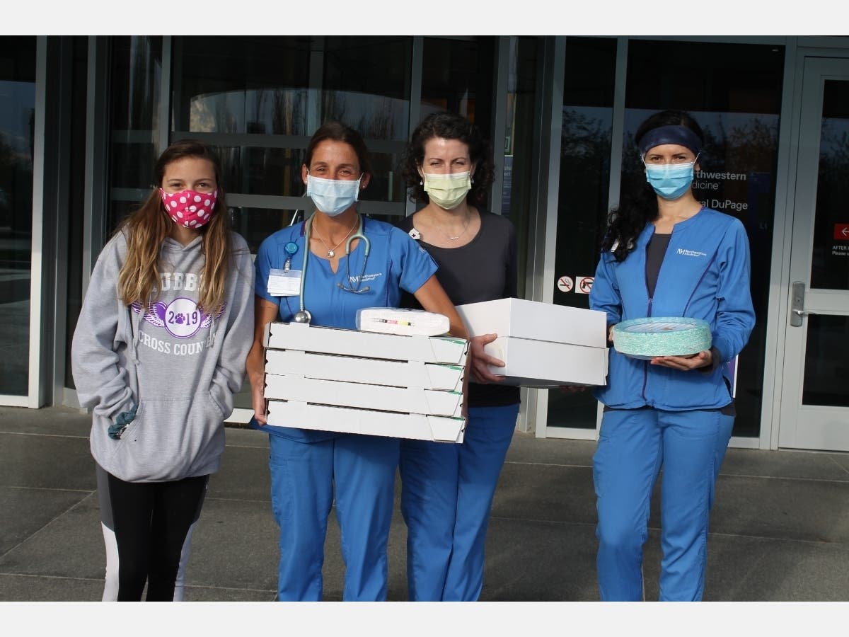 Grace McCumber said she wanted to thank the nurses Central DuPage Hospital  "for being very brave."